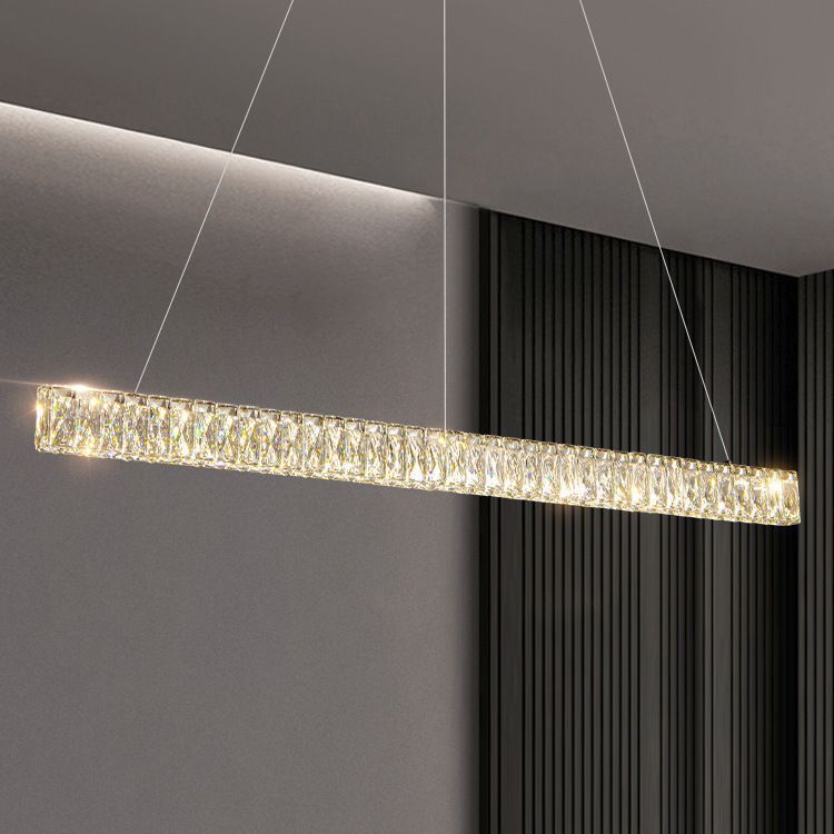 Postmoderno lámpara larga recepción moderna una luz Zhongshan barra de cristal diseño de lámparas de lámpara diseñador simple