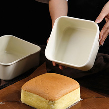 古早蛋糕模具烤盘烤箱白色6八寸不沾8家用水浴正方形烘焙工具