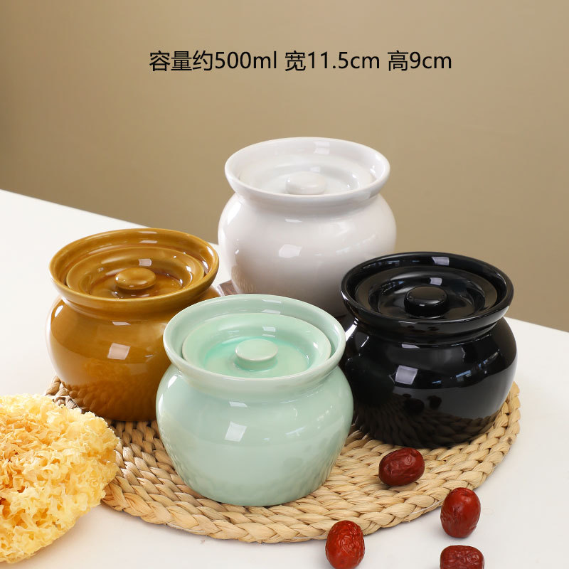 Olla de olla de barro guisada en agua, olla de estofado para una persona, olla de sopa con tapa, snacks de Shaxian, olla de sopa hirviendo de cerámica, venta directa de fábrica