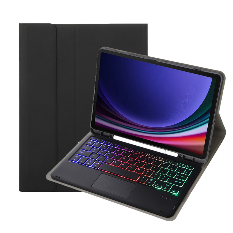 适用三星Galaxy Tab A9Plus蓝牙键盘保护套X210触控背光键盘笔槽|undefined