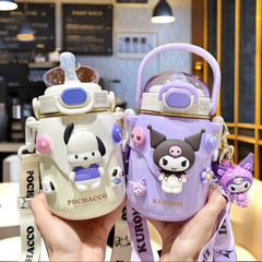 三麗鷗家族庫洛米食品級316吸管保溫杯可愛創意便攜網紅水杯批發