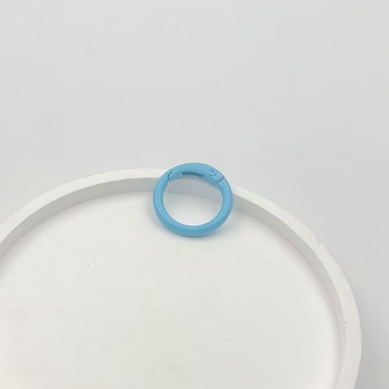 塗装金属スプリングリングカラフルなリングキーホルダー開口部リングバッグ衣類小さなラウンドバックル diy ジュエリーアクセサリー|undefined