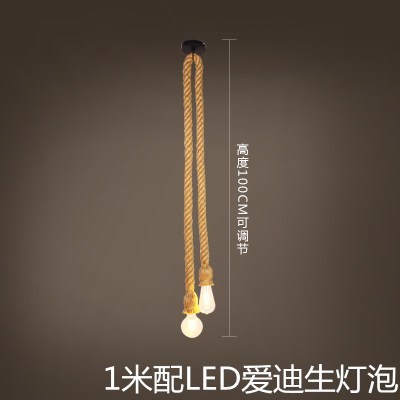 Cuerda de cáñamo araña vintage estilo industrial Bar Café restaurante Tienda Ropa Americana creativa nostálgica personalizada lámparas decorativas