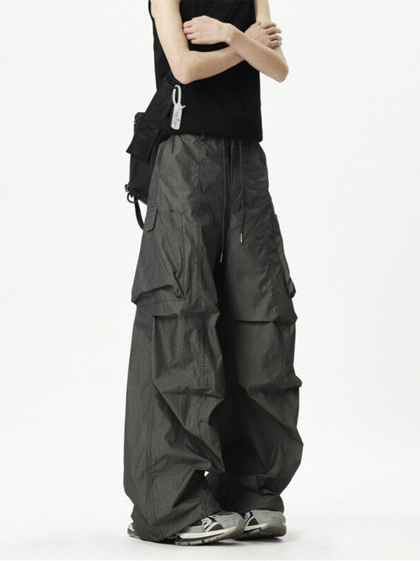 American-Style Wide-Leg Paratrooper Cargo Pants for Men, New Autumn Loose Casual Sports High Street Cool Quick-Dry Tactical Pants American-Style Wide-Leg Paratrooper Cargo Pants for Men, New Autumn Loose Casual Sports High Street Cool Quick-Dry Tactical Pants