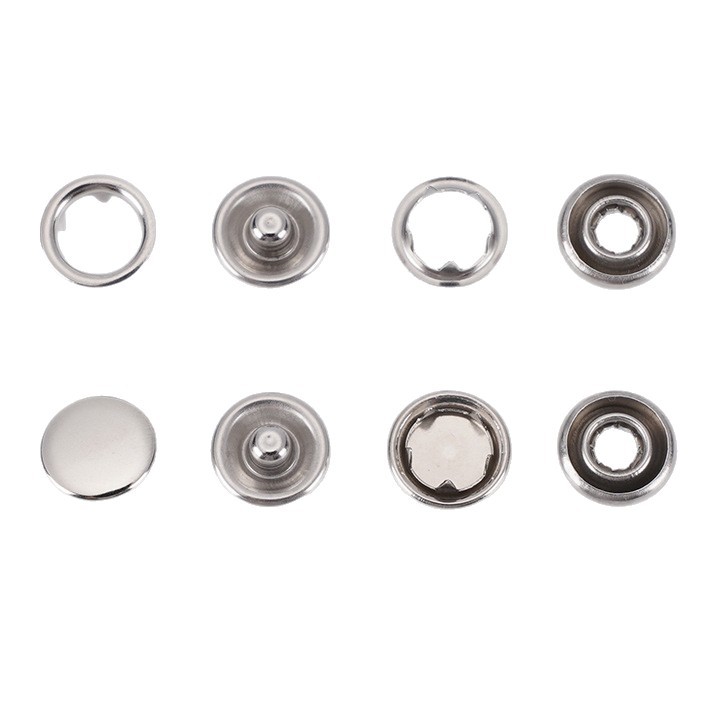 Botón hueco de cinco garras botón de metal sólido botón femenino botón camisa de alta calidad chaqueta botón secreto accesorios de ropa al por mayor