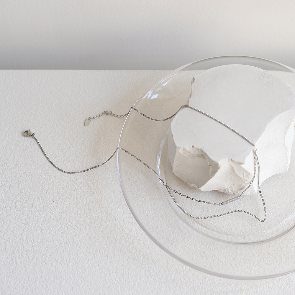 Simple Style Geometric Titanium Steel Plating Necklace_colorza_6