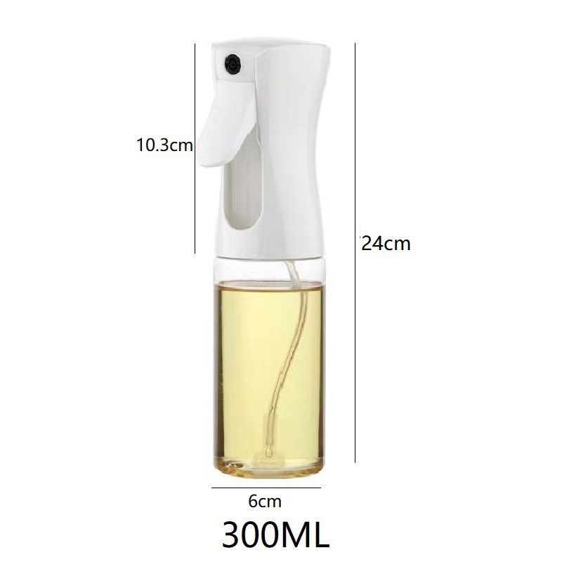 Botella de pulverización de aceite de cocina botella de pulverización de aceite de atomización doméstica botella de presión de vidrio de grado alimenticio para freidora de aire de barbacoa