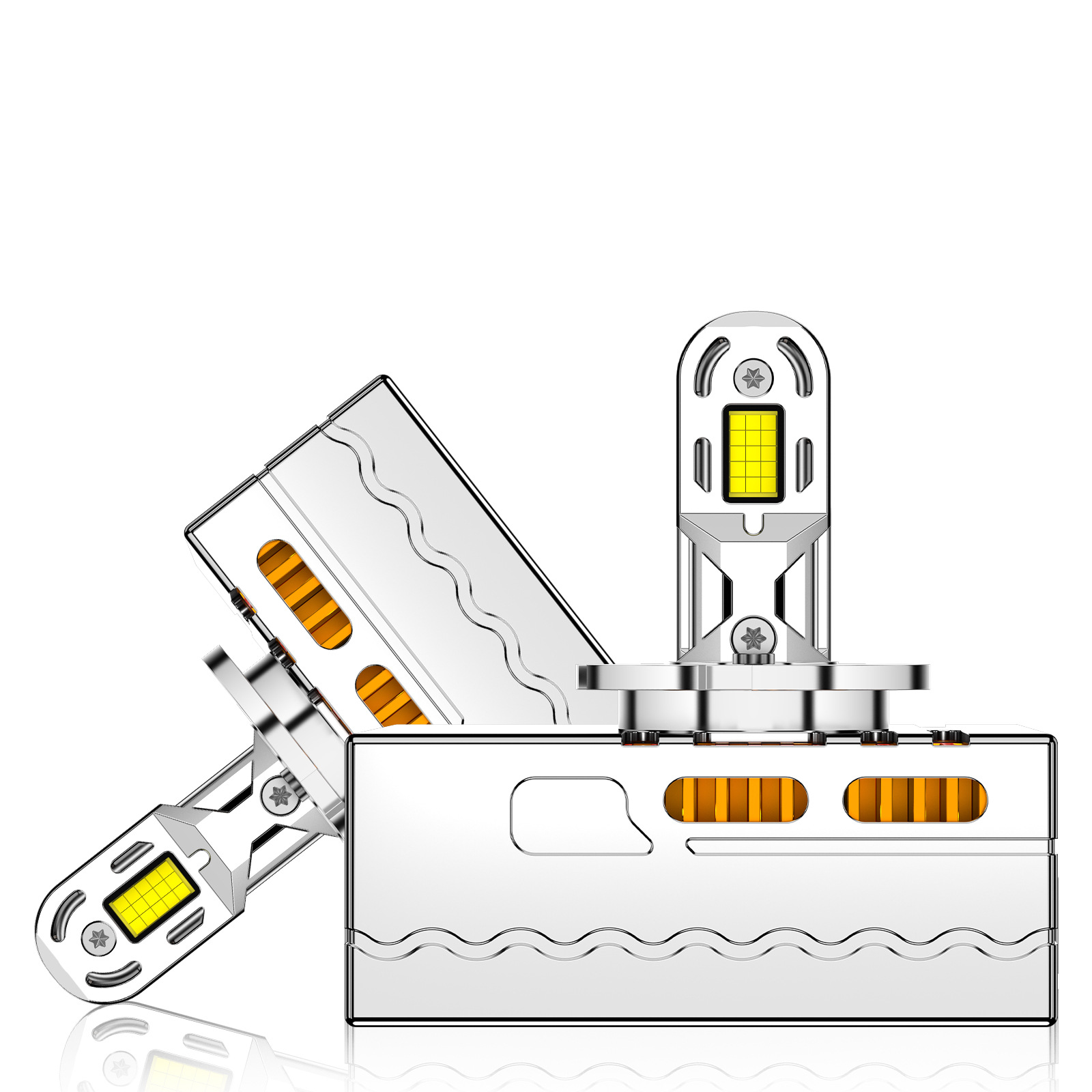 SENROBO alta potencia serie D tubo de cobre en forma de U faro LED para automóviles D1SD2SD3SD4SD5 enchufe directo todo en uno