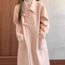 新中式温柔风法式感超好看毛呢外套女春季韩系今年流行呢大衣
