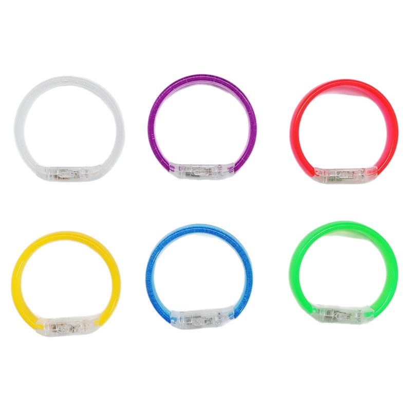 LED acrílico colorido brillante brazalete debe ayudar a las burbujas de brillo brazalete estrella de concierto props de ayuda