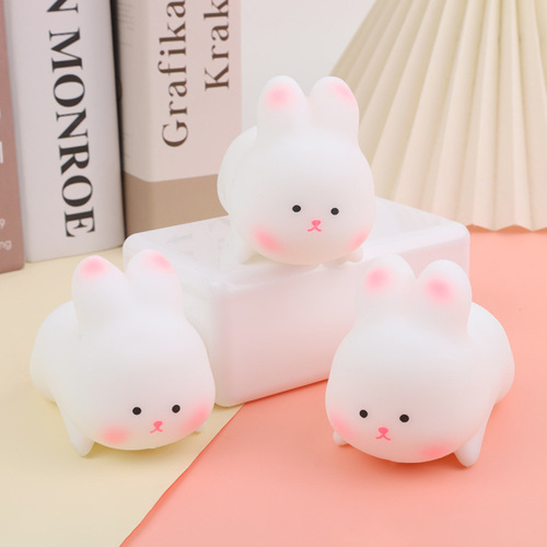 Lasha rabbit pinchle creative flour animal vent ball decompression artifact slow rebound children's small toys wholesale