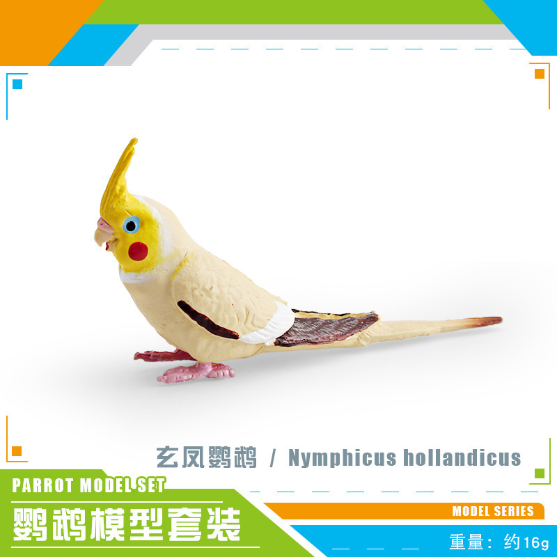 Exportación transfronteriza de simulación de pájaros modelo de papagaios peonía papaio de escritorio decoración estática juguetes