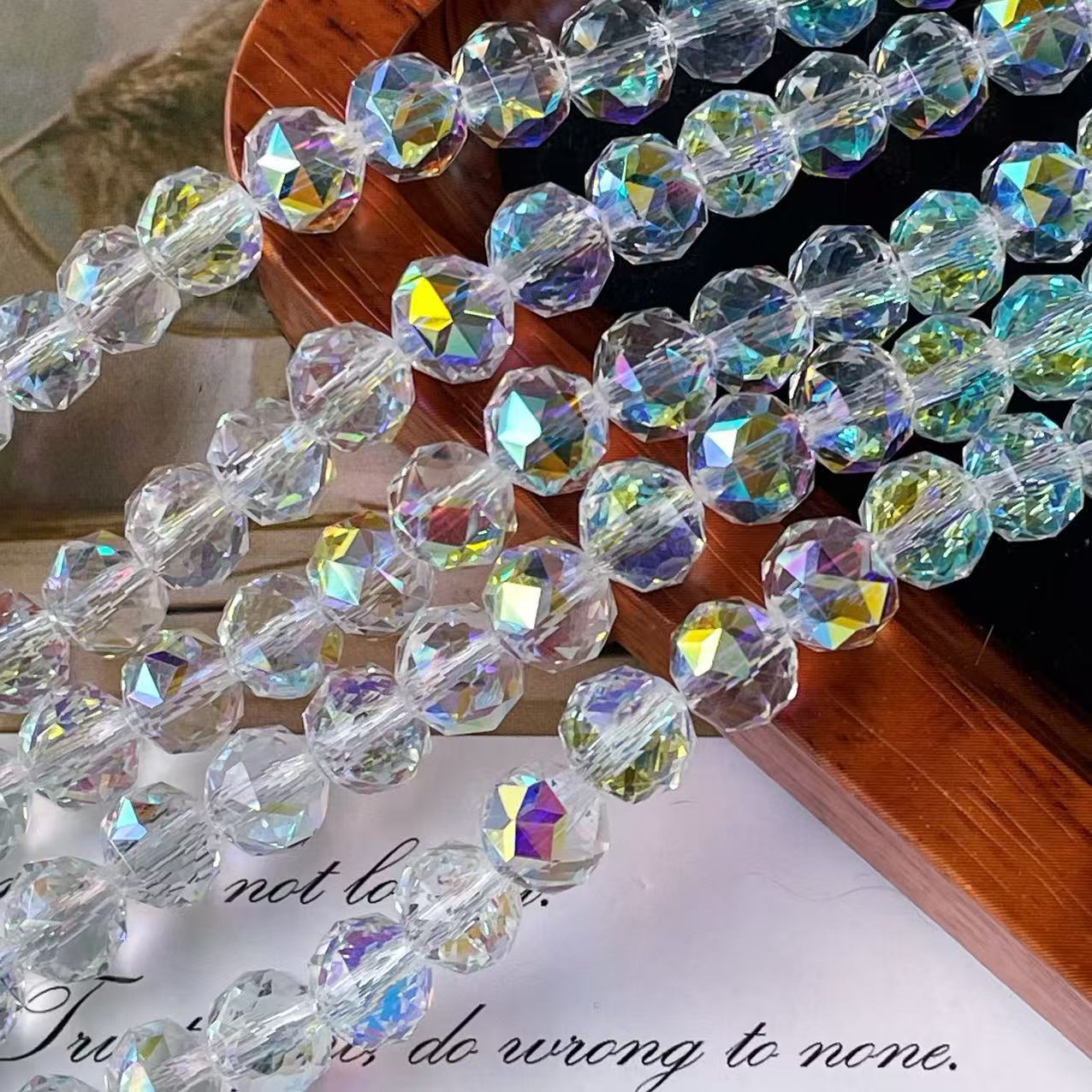 Bola de flores de 8mm Jingjing K9 cuentas sueltas de cristal 64 superficies cortadas con cuentas Accesorios de joyería hechos a mano de bricolaje Pulsera Collar lote suelto image 56