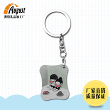 厂家 热转印空白耗材批发  小号MDF木质钥匙扣 简装A306-1创意