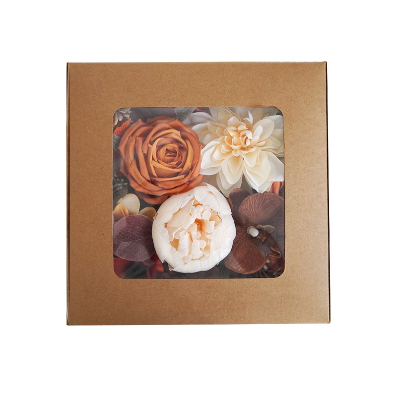 新品禮盒花仿真絹花四季秋季上新橙色楓葉婚禮慶典手捧花婚慶用品