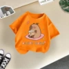 Orange sitting bara short sleeves