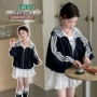 儿童蕾丝春秋季女童拉链衫