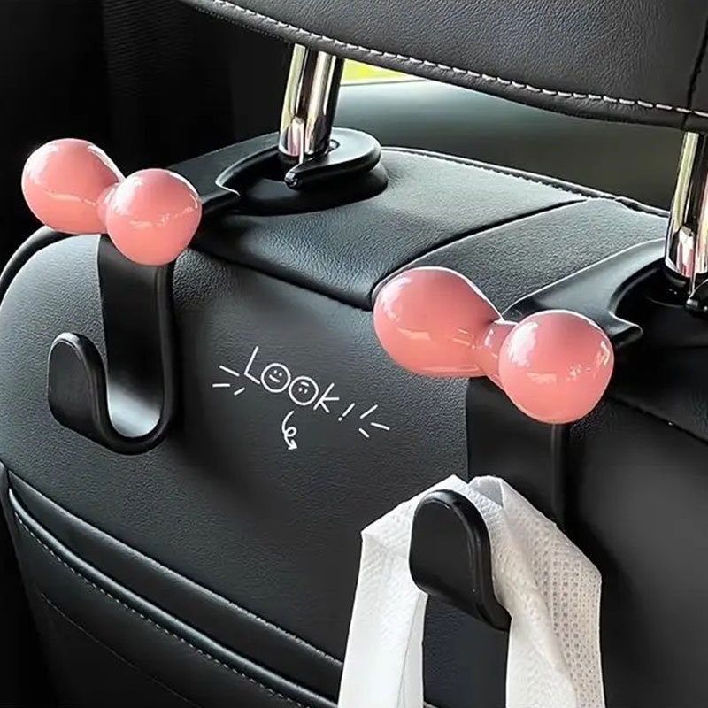 ドーパミンボウカーフック車のシートバックフック車内収納ピンクガールズカー装飾