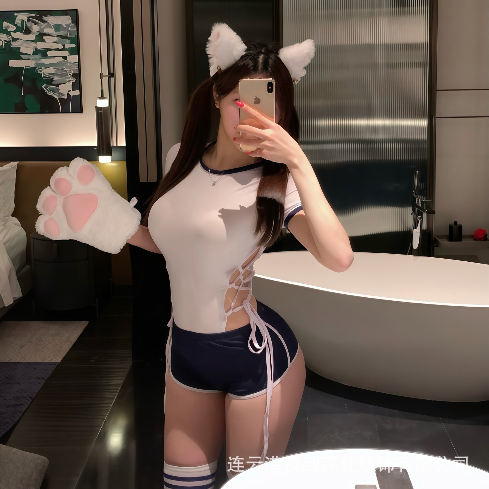 Sexy Underwear Japanese Youth Campus Pure Desire Student Gymnastics Suit Open-file jumpsuit suit Sexy Sweet Swimsuit