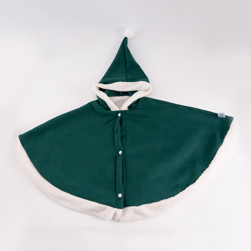 (크리스마스 그린) 크리스마스 케이프-무늬가없는 라이트 패널