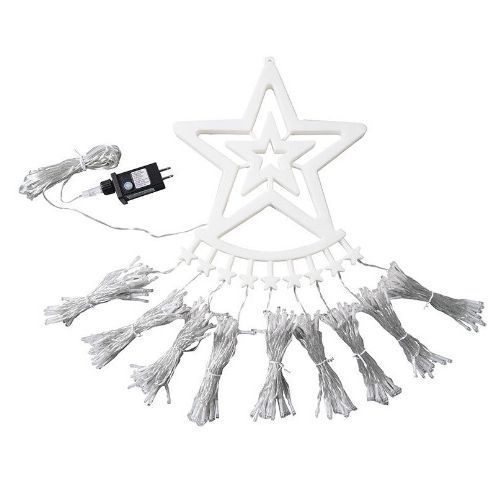 Transfronteriza estrella de cinco puntas cascada luz de color mágico luz LED tira de hielo luz agua LUZ DE Navidad patio diseño luz decorativa