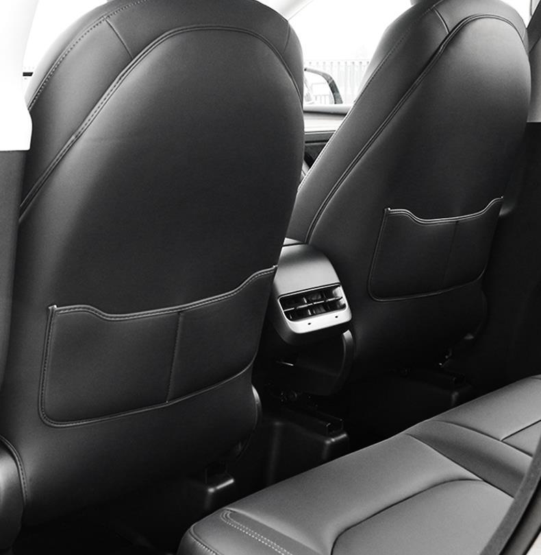 Suitable for Tesla Model Y/3 New Version 3-Seat Anti-Kick Pad Rear Seat Back Protective Pad All-Inclusive Accessories