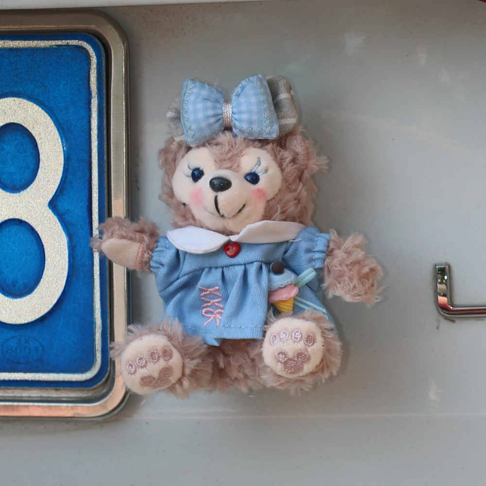 Cute Bear Car Colgante trasero Decoración trasera maletero Muñeco Decoración exterior del coche Decoración del coche Mujer