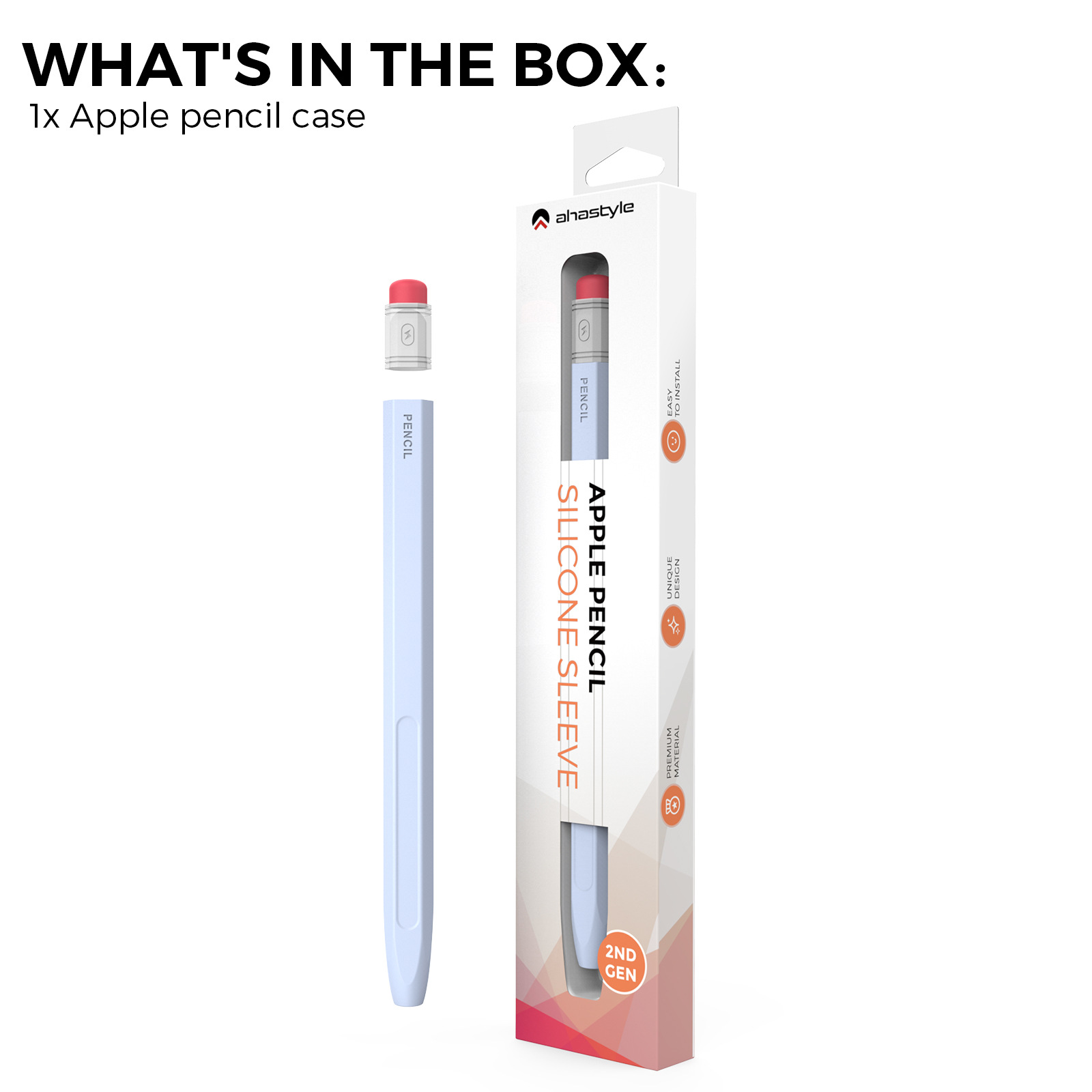 Funda protectora de silicona para bolígrafo Apple Apple Pencil pro y funda antideslizante para lápiz retro de segunda generación