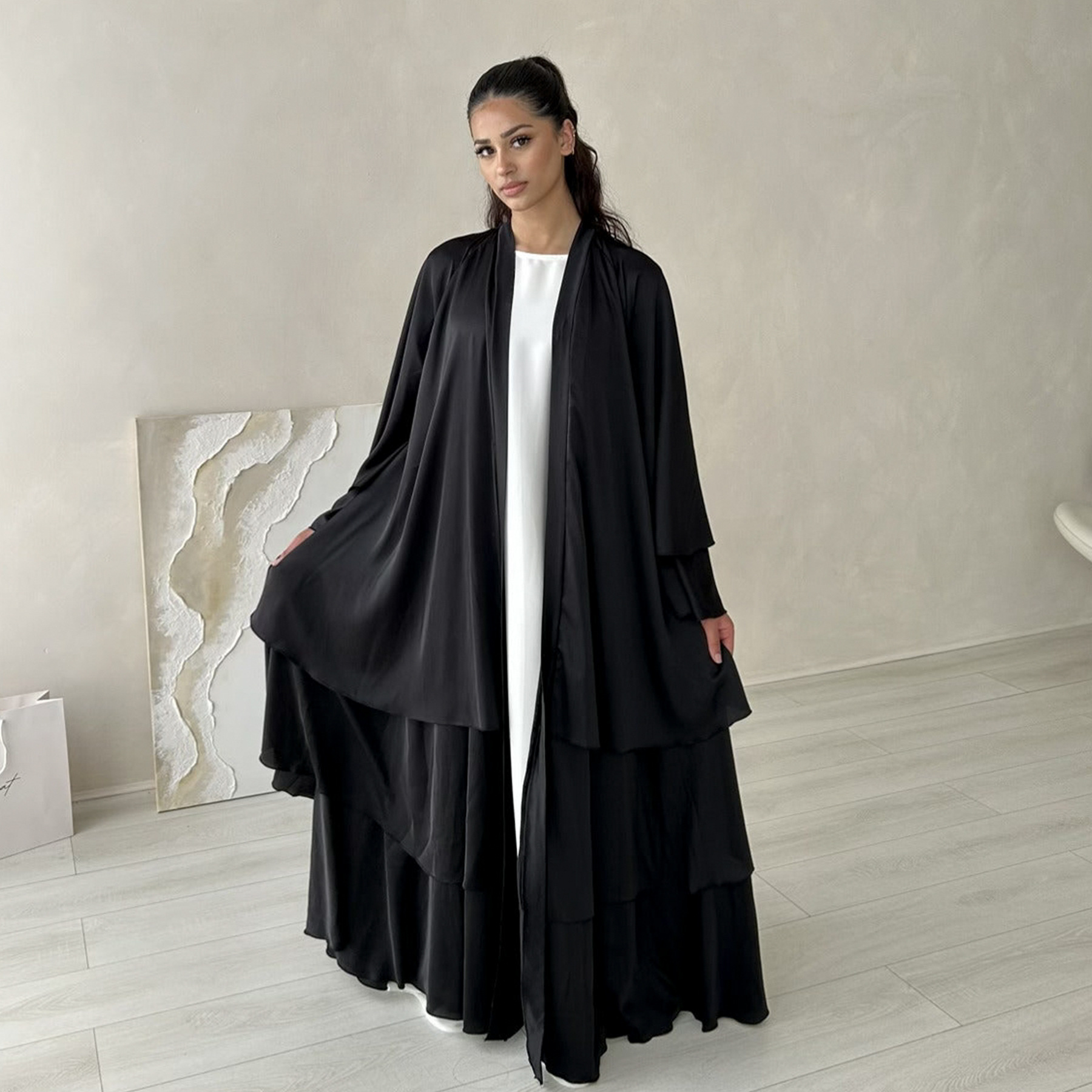 Loriya2024 Middle East Turkey Dubai Exquisite Elegant Cardigan Robe LR706_ecoleips.com