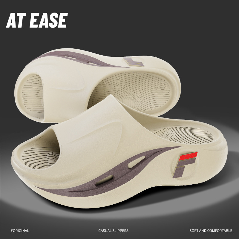 Eva Sandals and Slippers Sports Thick Sole Outer Wear Men's Feeling of Stepping on Feces Household Non-slip Non-stinky Feet Home Indoor Summer Women