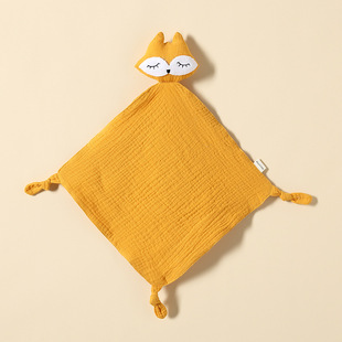 Newborn baby soothing towel entrance bite saliva towel baby soothing pure cotton toy sleeping plush doll