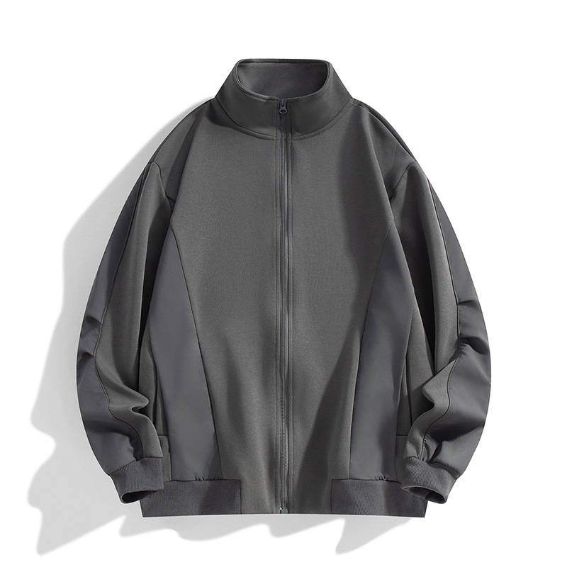 Abbigliamento maschile Autunno di alta qualità casual sportivo cerniera maglione gilet linea design senso cardigan giacca collo alto_voghion.com
