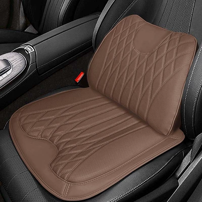 Seat cushion, seat cover: Seasons Universal Breathable Neck Pillow - lumbarcushion-chestnut-brown
