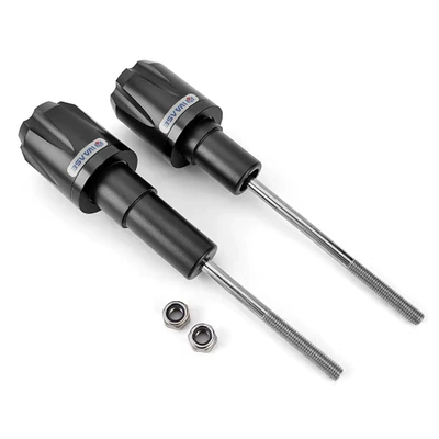 Suitable for Kawasaki Ninja 650 Z650 Z650Rs Modified Body Anti-Fall Balls, Anti-Fall Bars, Protective Glue (Motorcycle frame) - black