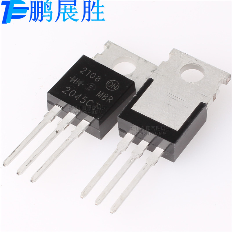 全新原装 MBR2045CT TO-220 电压45V 电流 10A 肖特基二极管 现货