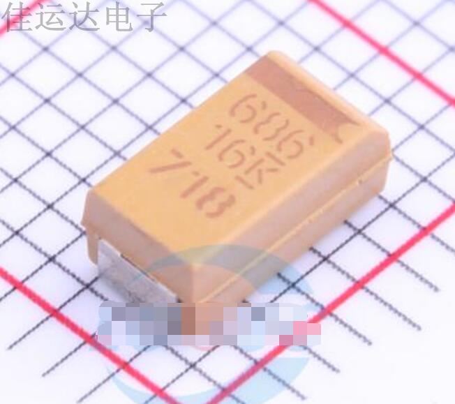 T495C686M016ATE250 规格 68uF(686) ±20% 16V 钽电容器