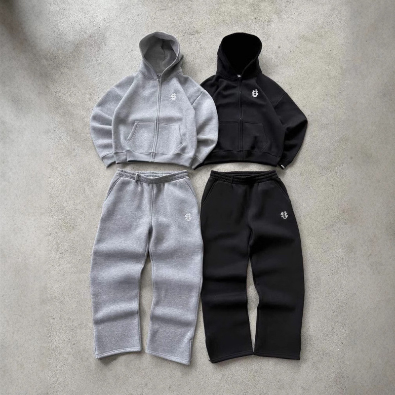 Men's Clothing Men's Street Fashion Zipper Hooded Sweatshirt 2D Printing Loose Retro Cardigan For Men And Women_voghion.com