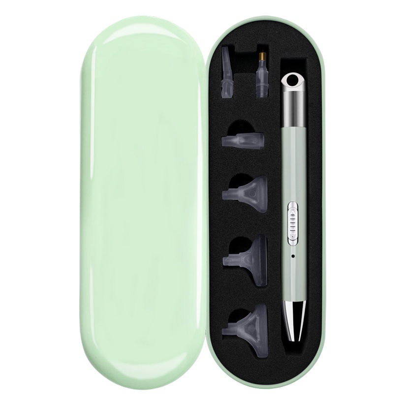 Pluma de taladro emisora de luz de uñas Carga USB nueva herramienta de diamantes de imitación con codo de traje ligero