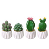 Realistic transport, jewelry, resin, decorations for office, table laptop, cactus