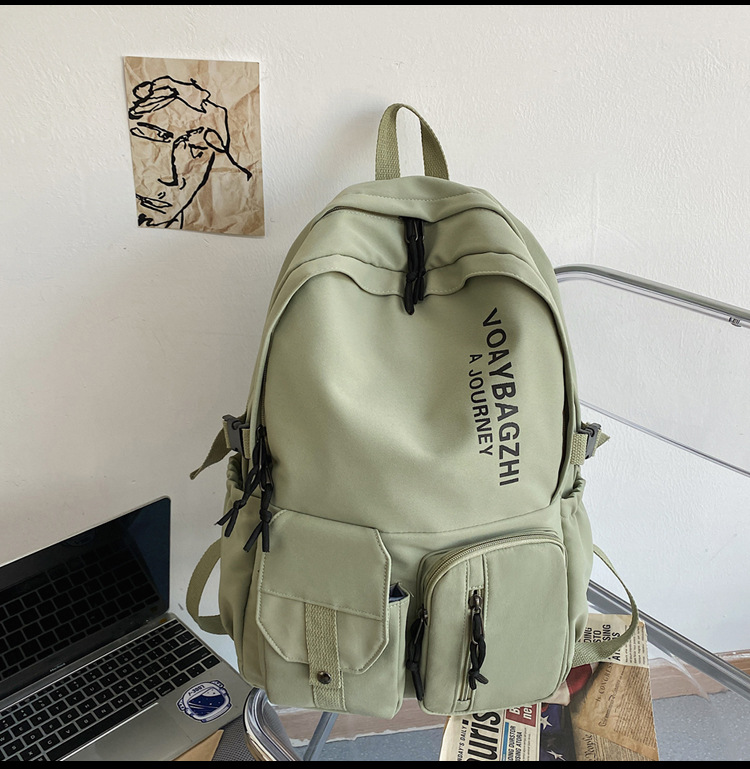 Versión Coreana De Mochila Salvaje De Gran Capacidad Para Estudiantes Universitarios, Tendencia De Moda, Mochila Para Parejas display picture 15