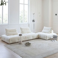 格莱姆模块组合沙发小户型客厅方块豆腐块懒人布艺沙发皮埃蒙特