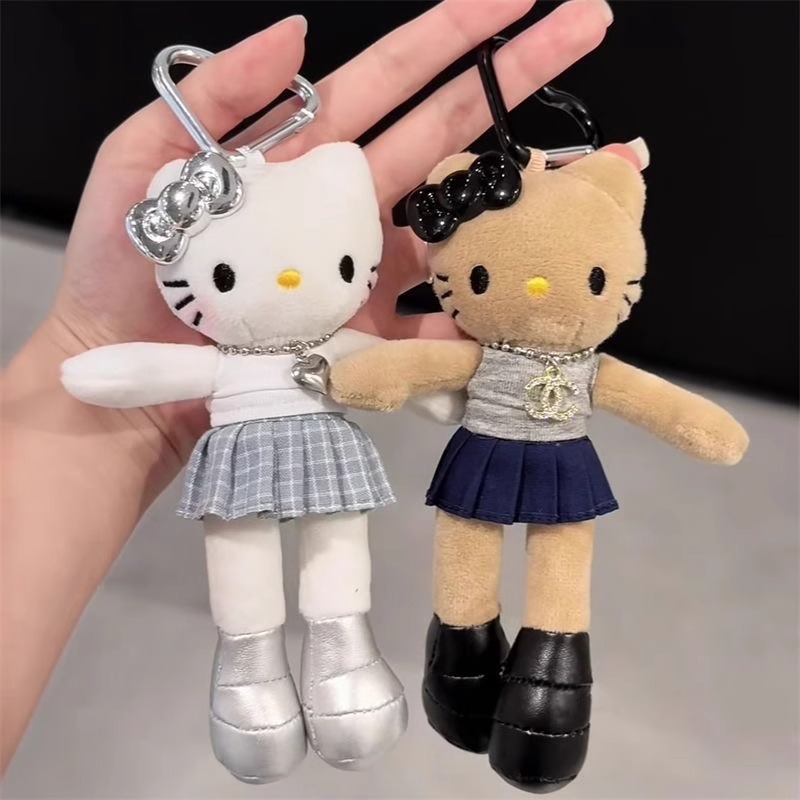 新しいかわいい長い脚ぬいぐるみペンダントスカートドレスアップベビー服インスタイル人形ペンダントバックパックキーホルダーバッグペンダント|undefined