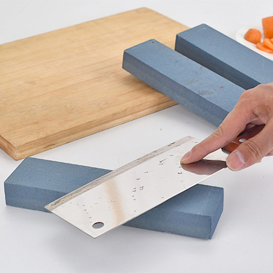 Coarse and fine double-sided oilstone household emery grindstone knife sharpener kitchen grindstone knife rod knife stone pulp stone