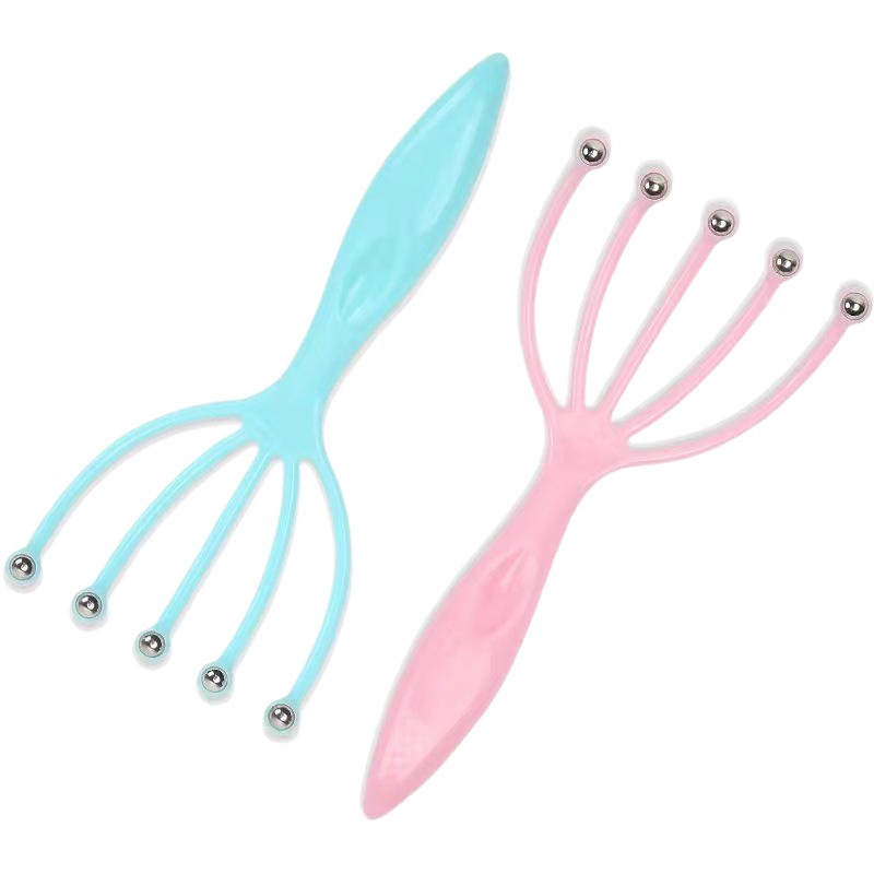 Bola masajeador de cabeza de cinco garras cuidado de la salud Meridiano masaje manual peine bola masaje cuero cabelludo masaje pinza de garra