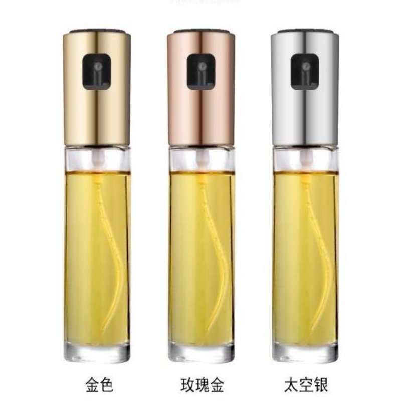 批发100毫升喷油壶按压式家用喷油瓶食用油橄榄油烧烤玻璃喷油壶