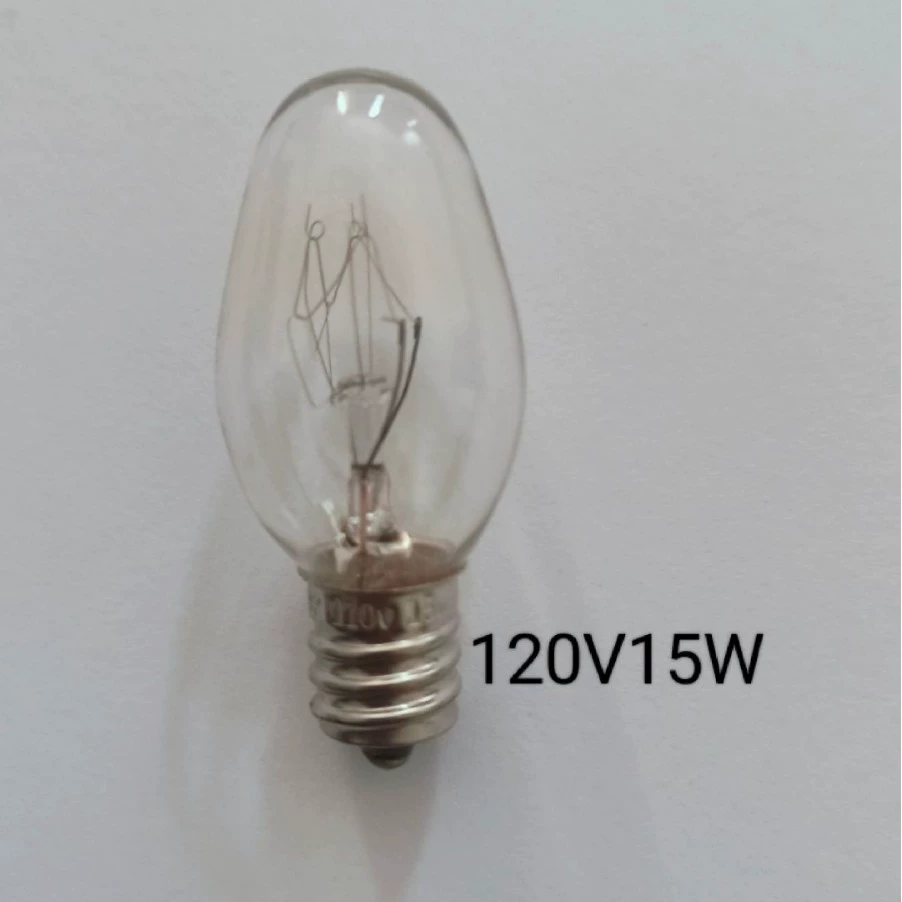Лампа для соляных ламп C7 с плоским цоколем E12, стандарт США, 120В 15Вт, специально для ароматерапии