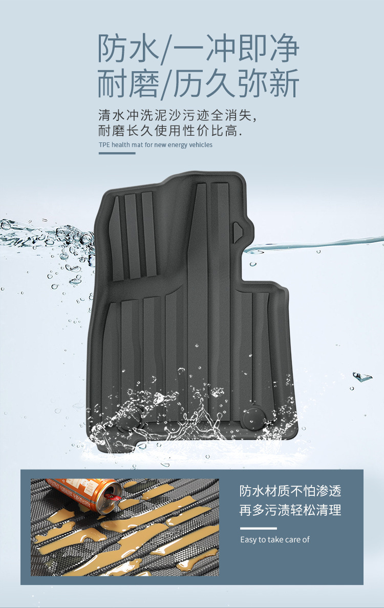 Suitable for 24 Models of Fangcheng Leopard 8 Car Floor Mats, Stain-Resistant Tpe Floor Mats, Special Car Floor Mats, Environmentally Friendly Trunk Mats