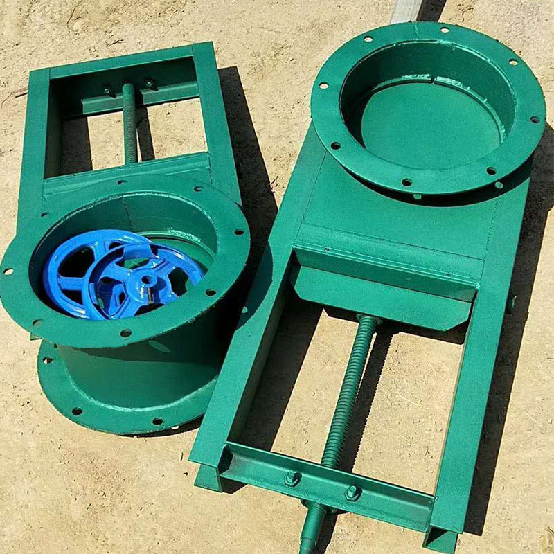 DN450*450手动污水插板阀 圆形不锈钢材质闸阀