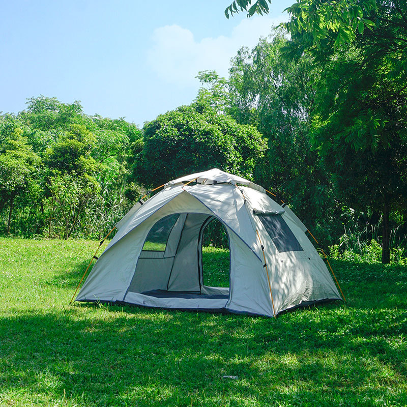 Carpa para exteriores, de apertura rápida, resistente al sol, impermeable, para camping, parque al aire libre, playa, portátil, carpa parasol de camping totalmente automática