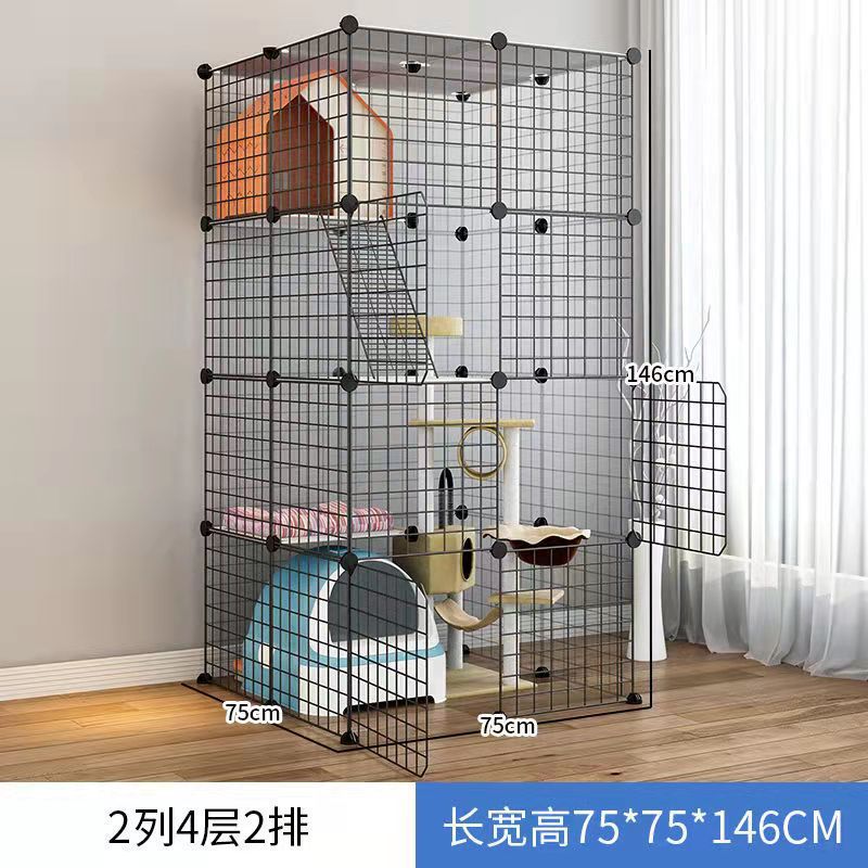 Jaula de gato de gran tamaño Villa oferta especial Casa de gato de tres capas hogar interior mascota gato casa nido espacio de gran tamaño plegable